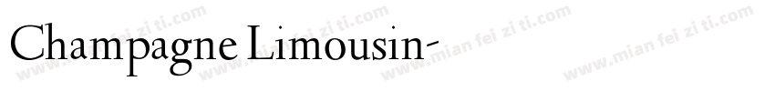 Champagne Limousin字体转换
